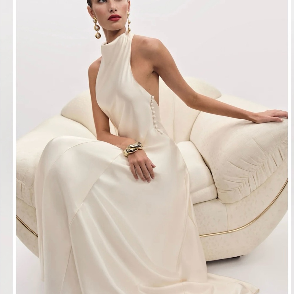 Reformation Roy Satin Dress